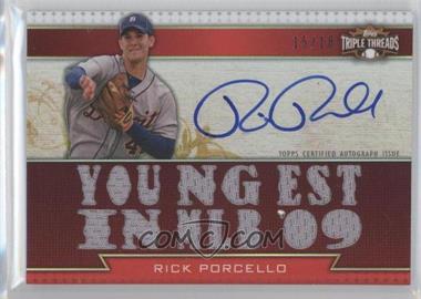2011 Topps Triple Threads Relic Autographs #TTAR240 - Rick Porcello/18 - Courtesy of CheckOutMyCards.com