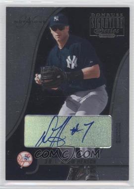 2003 Donruss Signature Autographs Notations #62C - Drew Henson DH #7/73 - Courtesy of CheckOutMyCards.com