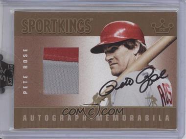 2007 Sportkings Autograph Memorabilia Gold #AMPRO - Pete Rose Jsy/10 - Courtesy of CheckOutMyCards.com