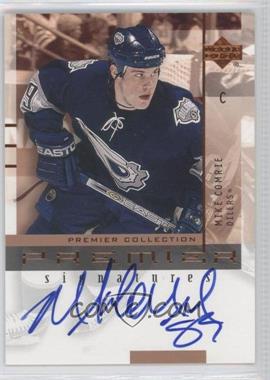 2001-02 UD Premier Collection Signatures #MC - Mike Comrie B - Courtesy of CheckOutMyCards.com
