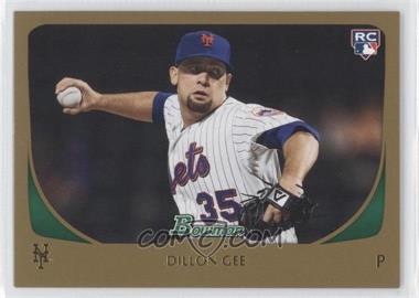 2011 Bowman Gold #212 - Dillon Gee - Courtesy of CheckOutMyCards.com