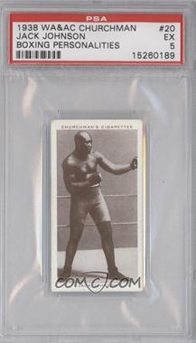 1938 Churchman's Cigarettes #20 - Jack Johnson PSA GRADED 5 - Courtesy of CheckOutMyCards.com