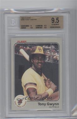 1983 Fleer #360 - Tony Gwynn RC (Rookie Card) BGS GRADED 9.5 - Courtesy of CheckOutMyCards.com