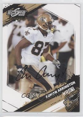 2009 Score Inscriptions Autographs #181 - Adrian Arrington/214 - Courtesy of CheckOutMyCards.com