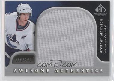 2005-06 SP Game Used Awesome Authentics #AAMO - Brendan Morrison/100 - Courtesy of CheckOutMyCards.com