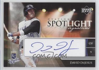 2006 Upper Deck Ovation Spotlight Signatures #DD - David DeJesus - Courtesy of CheckOutMyCards.com