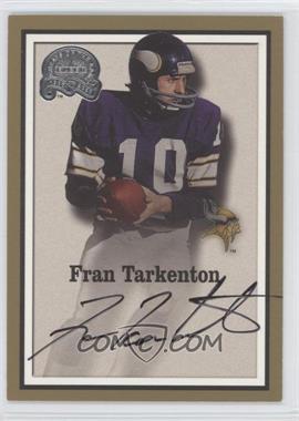2000 Greats of the Game Gold Border Autographs #76 - Fran Tarkenton - Courtesy of CheckOutMyCards.com