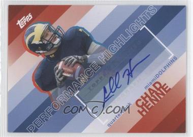 2008 Topps Performance Highlights Autographs #THACH - Chad Henne B - Courtesy of CheckOutMyCards.com