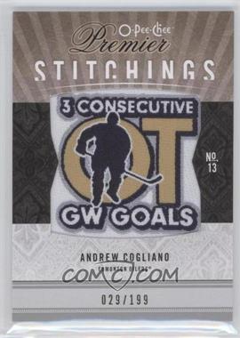 2009-10 OPC Premier Stitchings #PSAC - Andrew Cogliano/199 - Courtesy of CheckOutMyCards.com