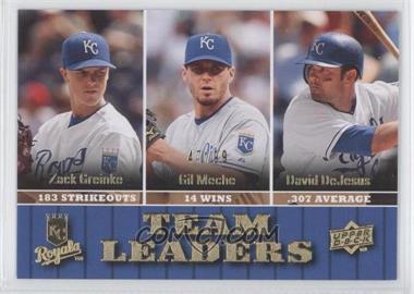 2009 Upper Deck Gold #459 - Zack Greinke Gil Meche David DeJesus TL/99 - Courtesy of CheckOutMyCards.com