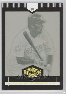2007 Topps Triple Threads Framed Printing Plates Yellow #24 - Troy Glaus/1 - Courtesy of CheckOutMyCards.com