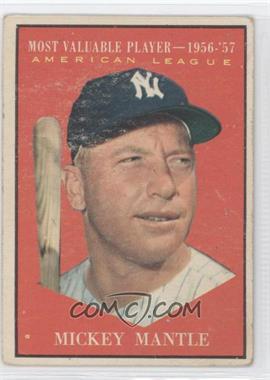 1961 Topps #475 - Mickey Mantle MVP - Courtesy of CheckOutMyCards.com