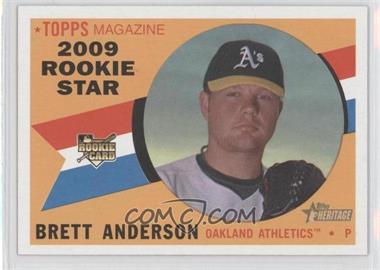 2009 Topps Heritage #692 - Brett Anderson SP RC (Rookie Card) - Courtesy of CheckOutMyCards.com