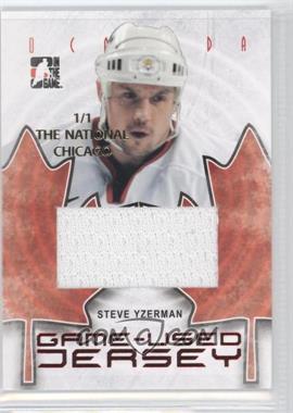 2007-08 ITG O Canada Jerseys Chicago #GUJ77 - Steve Yzerman/1 - Courtesy of CheckOutMyCards.com