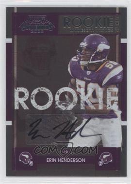 2008 Playoff Contenders #137 - Erin Henderson AU/158* RC (Rookie Card) - Courtesy of CheckOutMyCards.com