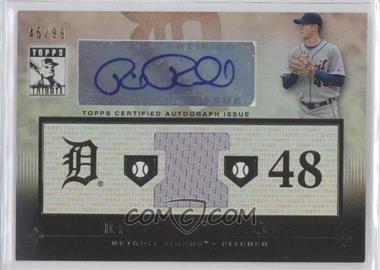 2010 Topps Tribute Autograph Relics #RP4 - Rick Porcello/99 - Courtesy of CheckOutMyCards.com