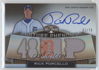 2011 Topps Triple Threads Sepia #145 - Rick Porcello Jsy AU/75 - Courtesy of CheckOutMyCards.com