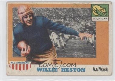 1955 Topps All American #93 - Willie Heston SP RC (Rookie Card) - Courtesy of CheckOutMyCards.com