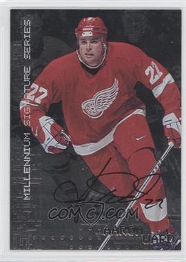 1999-00 BAP Millennium Autographs #92 - Aaron Ward - Courtesy of CheckOutMyCards.com