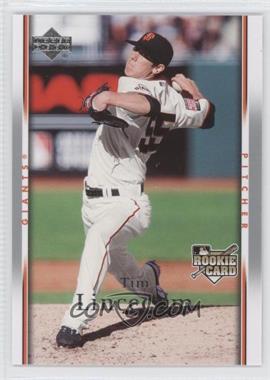 2007 Upper Deck #918 - Tim Lincecum RC (Rookie Card) - Courtesy of CheckOutMyCards.com