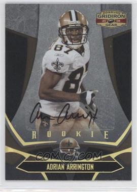 2008 Donruss Gridiron Gear Autographs Gold Holofoil #101 - Adrian Arrington/250 - Courtesy of CheckOutMyCards.com