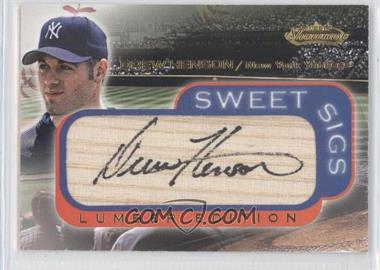 2001 Fleer Showcase Sweet Sigs Lumber #12 - Drew Henson SP/145 - Courtesy of CheckOutMyCards.com