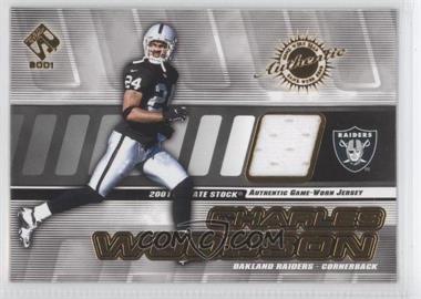 2001 Private Stock Game Worn Gear #116 - Charles Woodson - Courtesy of CheckOutMyCards.com
