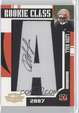 2007 Donruss Threads #285 - Leon Hall/120 AU RC (Rookie Card) - Courtesy of CheckOutMyCards.com