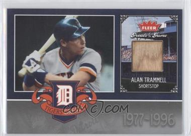 2006 Greats of the Game Tigers Greats Memorabilia #AT - Alan Trammell Bat - Courtesy of CheckOutMyCards.com