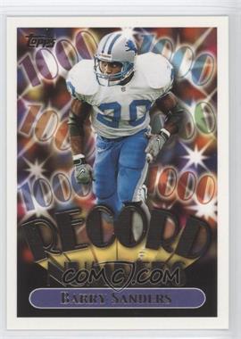 1999 Topps Record Numbers Gold #RN4 - Barry Sanders/1000 - Courtesy of CheckOutMyCards.com