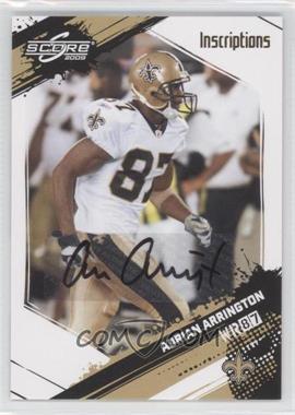 2009 Score Inscriptions Autographs Retail #181 - Adrian Arrington - Courtesy of CheckOutMyCards.com