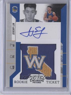 2010-11 Playoff Contenders Patches #191 - Jeremy Lin AU SP - Courtesy of CheckOutMyCards.com