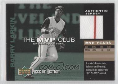 2002 UD Piece of History MVP Club Jersey #MBL - Barry Larkin SP - Courtesy of CheckOutMyCards.com