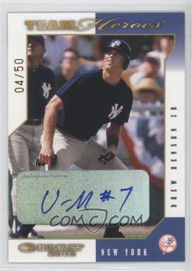 2003 Donruss Team Heroes Autographs #344 - Drew Henson/50 - Courtesy of CheckOutMyCards.com