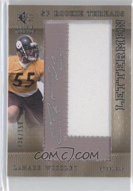2007 SP Rookie Threads Rookie Lettermen Silver #105 - LaMarr Woodley AU/150 - Courtesy of CheckOutMyCards.com