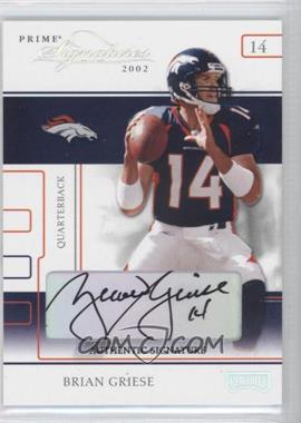 2002 Playoff Prime Signatures Autographs #14 - Brian Griese/81 - Courtesy of CheckOutMyCards.com