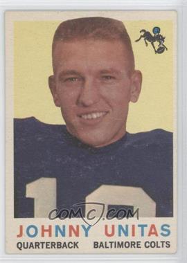 1959 Topps #1 - Johnny Unitas - Courtesy of CheckOutMyCards.com