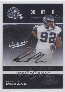 2007 Playoff Contenders #117 - Brandon Mebane AU RC (Rookie Card) - Courtesy of CheckOutMyCards.com
