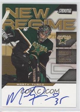 2001-02 Stadium Club New Regime #NRAMT - Marty Turco AU - Courtesy of CheckOutMyCards.com