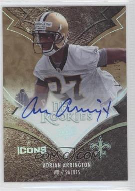 2008 Upper Deck Icons Rookie Autographs Rainbow #102 - Adrian Arrington/135 - Courtesy of CheckOutMyCards.com