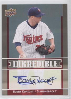 2009 Upper Deck Inkredible #BK - Bobby Korecky S2 - Courtesy of CheckOutMyCards.com