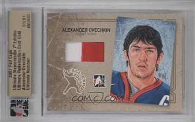 2007-08 ITG Ultimate Memorabilia Toronto Fall Expo Memorabilia Redemptions Gold #1 - Alexander Ovechkin/1 - Courtesy of CheckOutMyCards.com