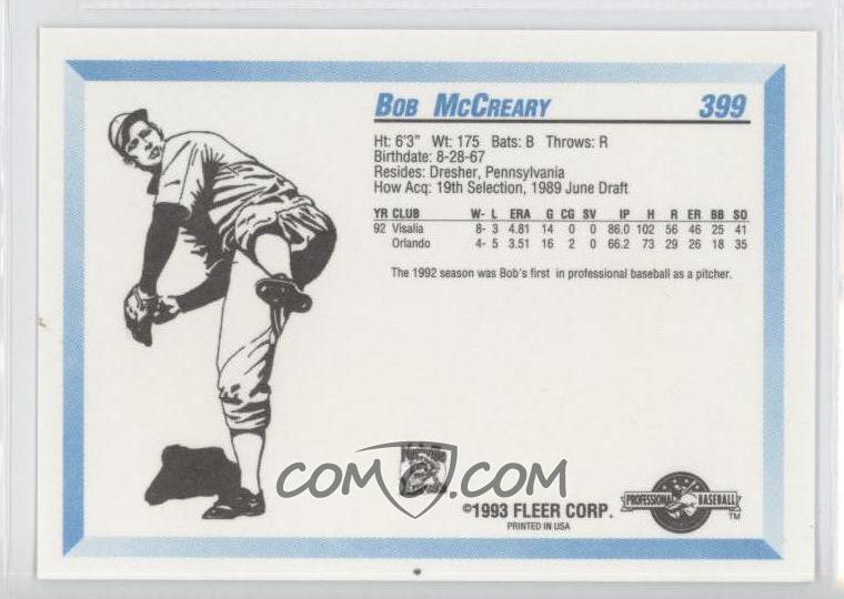Bob Mccreary Baseball