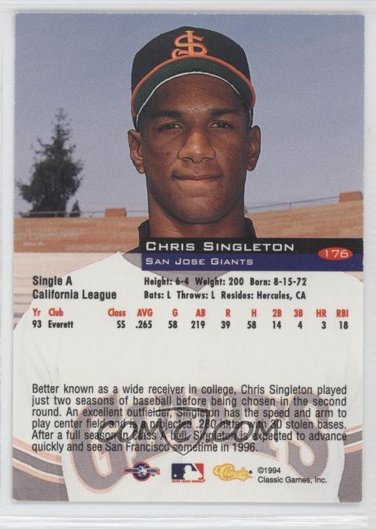 Chris Singleton Baseball