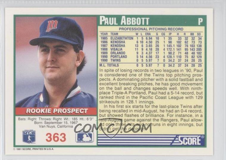 paul abbott baseball