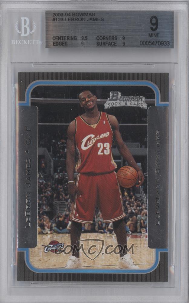 lebron james rookie card