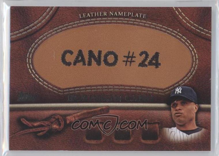 robinson cano glove. 2011 Topps Glove Manufactured Leather Nameplates #RC - Robinson Cano - CheckOutMyCards.com